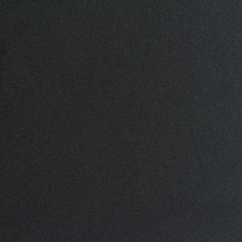 Polyester Stretch Interlock Knit Fabric, 210 gsm, 160 cm — Black