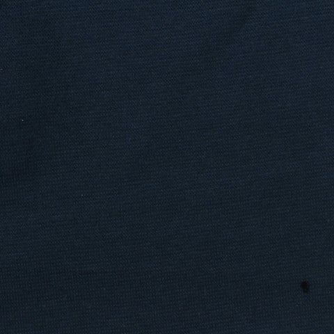 Cotton Stretch Interlock Knit Fabric, 260 gsm, 150 cm — Navy