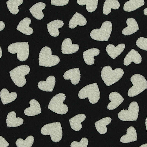 Off-White Hearts Woven, Polyester