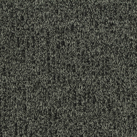 Dark Grey Marl Rib Knit, Viscose-Poly, 270 gsm, 160 cm