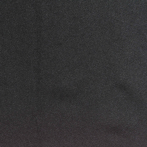 Polyester Stretch Linen-Look Fabric, 165 gsm, 160 cm — Black