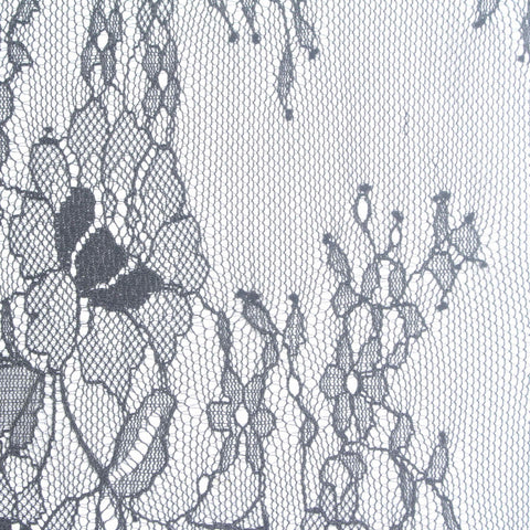 100% Nylon Lace Fabric, 50 gsm, 150 cm — Grey