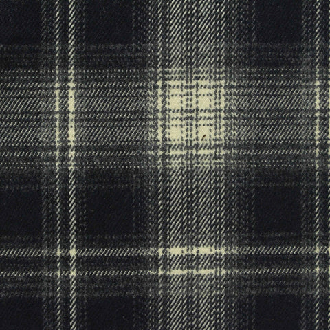 Grey Plaid Woven, Poly-Viscose