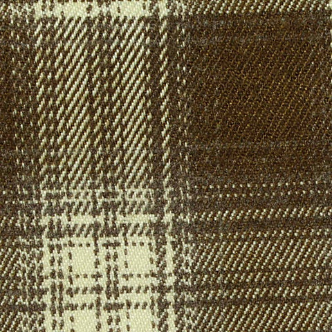 Brown Plaid Woven, Poly-Viscose, 290 gsm, 150 cm, ref EF-265186