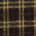 Dark Brown Plaid Woven, Poly-Viscose, 285 gsm, 150 cm, ref EF-265202