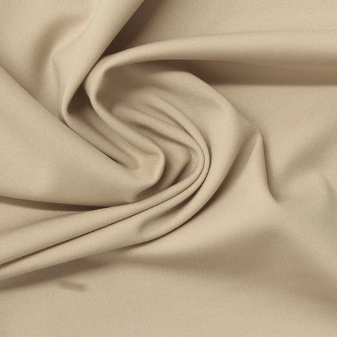 Nylon Stretch Scuba Knit Fabric, 190 gsm, 134 cm — Beige
