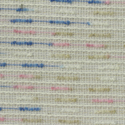Blue Horizontal-Dash Bouclé, Polyester