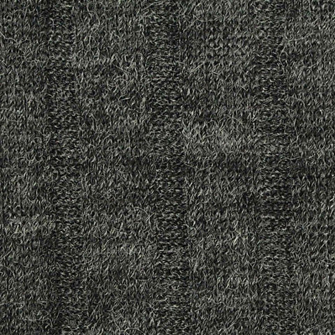 Dark Grey Heathered-Marl Rib Knit, Polyester, 170 gsm