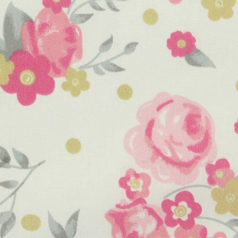 Pink Roses Woven, Cotton