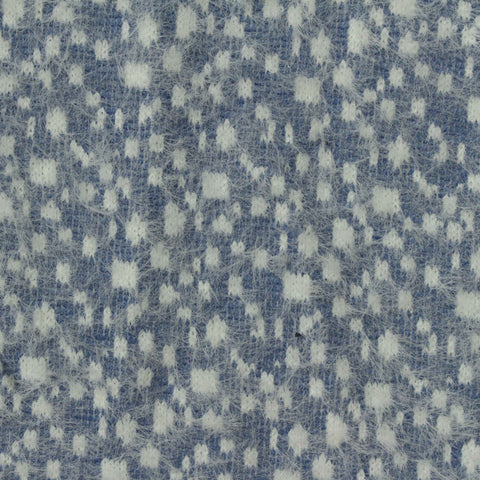 Jacquard Polyester Nylon Knit Fabric, 380 gsm, 160 cm — Blue