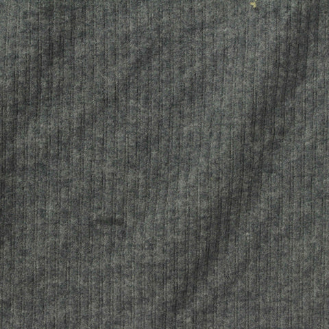 Heather Grey Marl Rib Knit, Poly-Viscose, 225 gsm