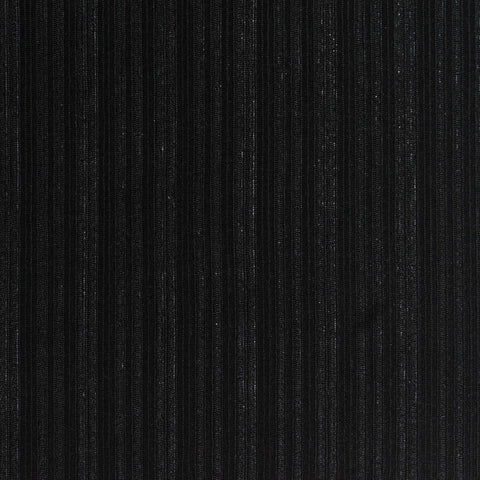 Acetate Stretch Rib Knit Fabric, 200 gsm, 148 cm — Black