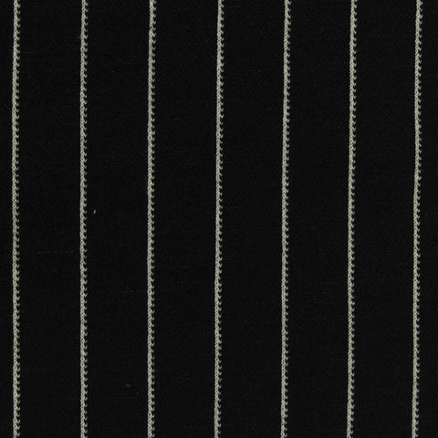White Vertical-Pinstripe Jacquard, Poly-Viscose