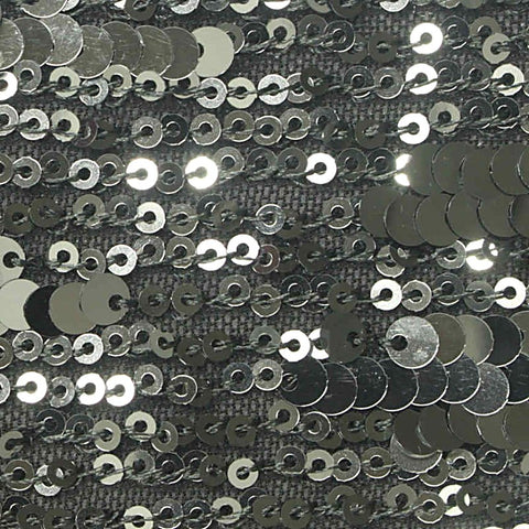 Silver Sequin Knit, Spandex