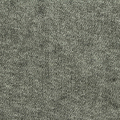Grey-Green Heather Jersey Knit, Viscose-Poly