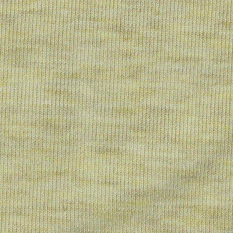 Pale Yellow-Green Marl Rib Knit, Viscose