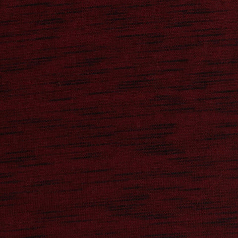 Dark Red Marl French Terry, Polyester, 190 gsm