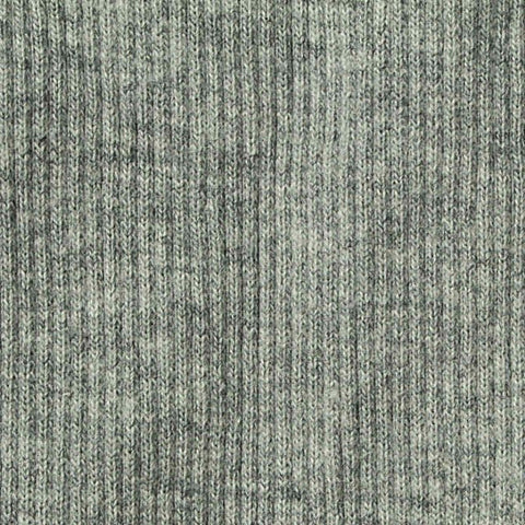 Heather Grey Marl Rib Knit, Cotton, 400 gsm