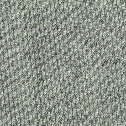 Grey Marl Rib Knit, Cotton, 360 gsm, 105 cm