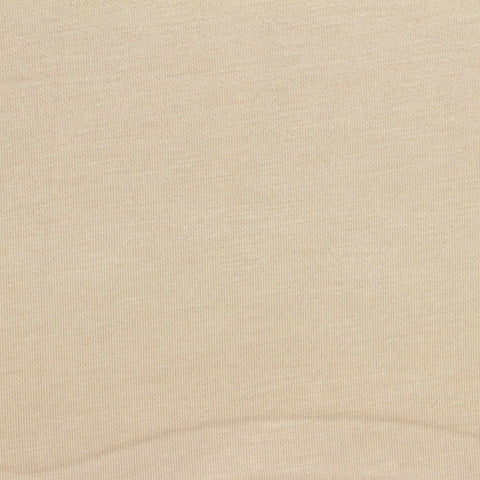 Washed Viscose Polyester Stretch Scuba Knit Fabric, 320 gsm, 163 cm — Beige