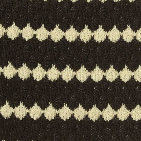 Cream Diamond Chunky Knit, Poly-Cotton, 305 gsm