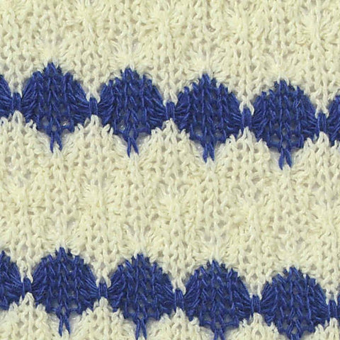 Blue Diamond Chunky Knit, Poly-Cotton, 280 gsm