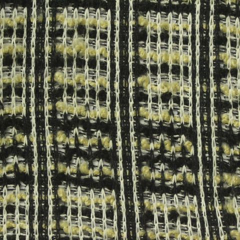 Black Grid Rib Knit, Poly-Acrylic