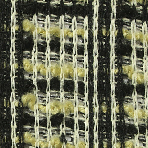 Black Grid Rib Knit, Poly-Acrylic