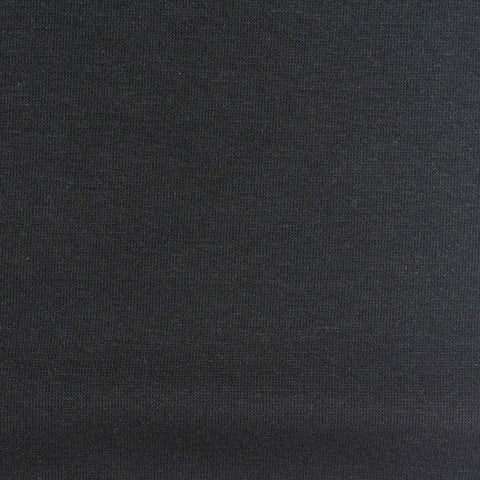 Cotton Polyester Stretch Scuba Knit Fabric, 330 gsm, 155 cm — Black