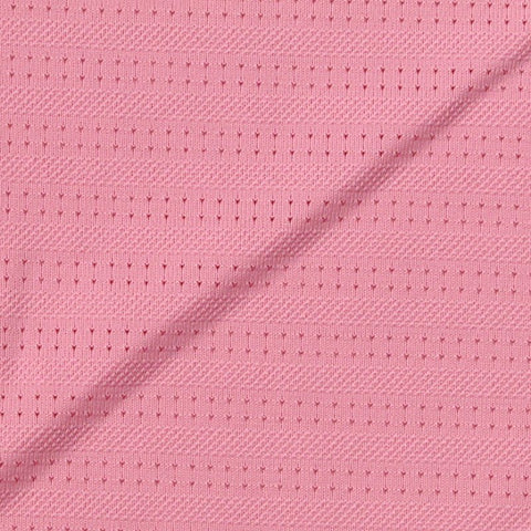 Pink Dots Jersey Knit, Nylon-Spandex