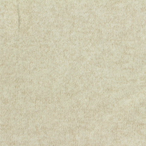 Light Beige Heathered-Marl Chunky Knit, Viscose-Poly, 215 gsm