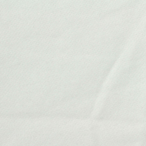 Brushed Polyester Cotton French Terry Fabric, 230 gsm, 168 cm — White