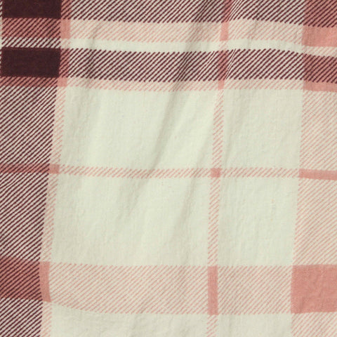 Cream Bold-Plaid Woven, Polyester