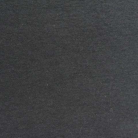 Cotton Polyester Stretch Rib Knit Fabric, 300 gsm, 172 cm — Grey