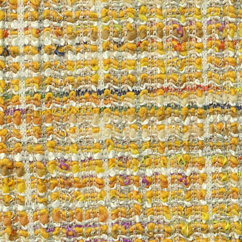 Yellow Check Bouclé, Polyester