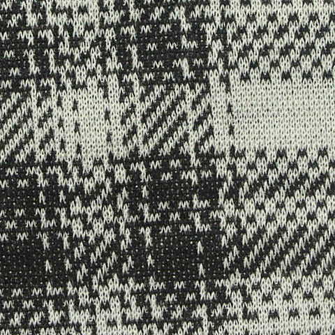 Black Plaid Jacquard, Polyester, 240 gsm