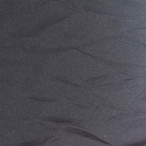 Polyester Stretch Milk Silk Knit Fabric, 180 gsm, 165 cm — Black