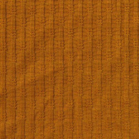Orange Dot Rib Knit, Polyester