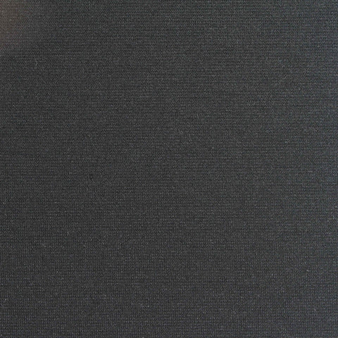 Brushed Polyester Viscose Stretch Ponte Knit Fabric, 300 gsm, 165 cm — Black
