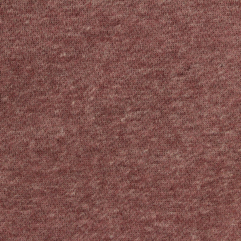 Brown Marl French Terry, Poly-Cotton