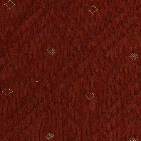 Rust Textured-Dot Jacquard, Poly-Viscose