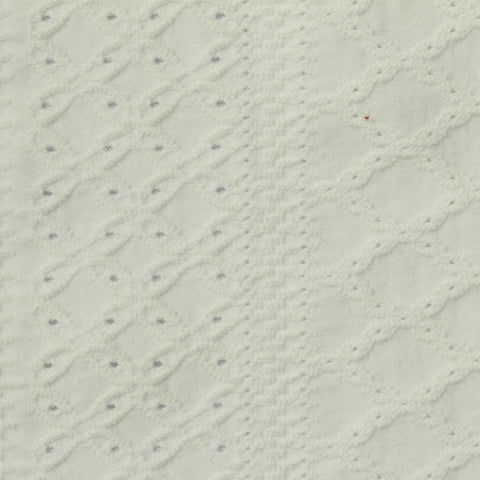 Off-White Diamond Jacquard, Cotton