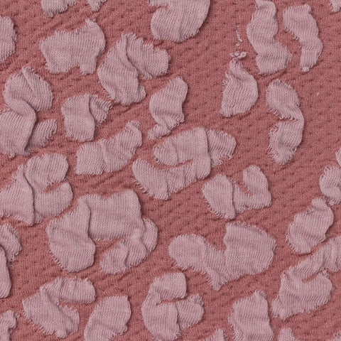 Pink Tone-on-Tone Animal Print Jacquard, Poly-Cotton