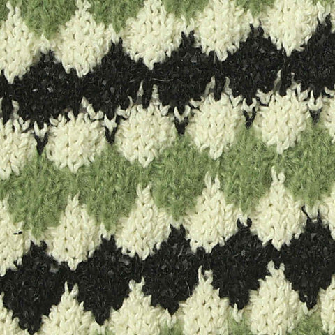 Cream Diamond Chunky Knit, Polyester