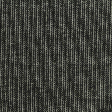 Jacquard Polyester Stretch Interlock Knit Fabric, 220 gsm, 185 cm — Black
