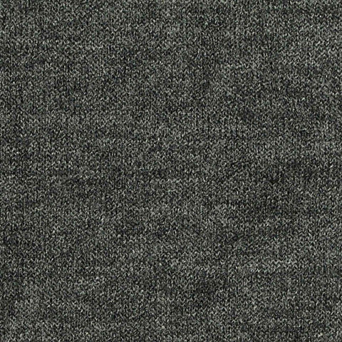 Dark Grey Heathered-Marl Jersey Knit, Poly-Viscose, 140 gsm