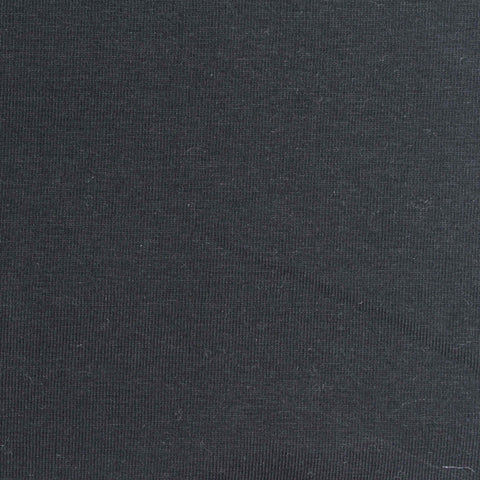 Cotton Stretch Jersey Knit Fabric, 230 gsm — Black