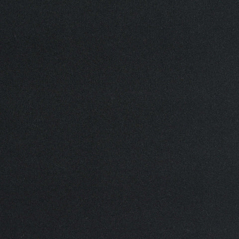 Polyester Stretch Sateen Fabric, 183 gsm, 167 cm — Black