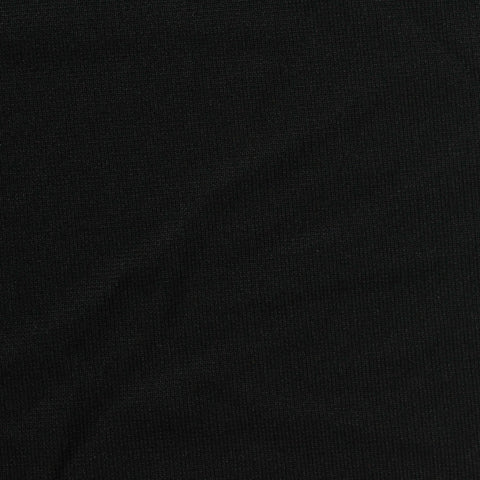 100% Polyester Ponte Knit Fabric, 260 gsm, 160 cm — Black