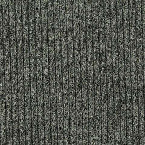 Olive Heather Rib Knit, Poly-Cotton